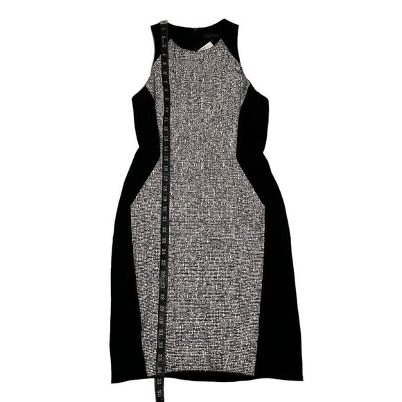Rag & Bone XSmall Women's White & Black Weave Pattern Bodycon Sheath Dress* - Picture 8 of 11